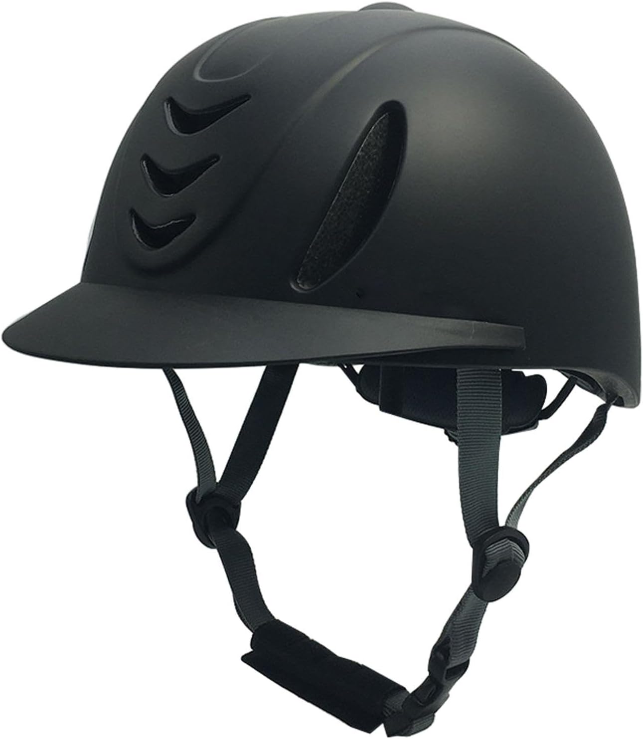 Horse Riding Helmet Adjustable Equestrian Hat Head Cap Strong Hardness Lightweight Shockproof Removable Liner Suitable for Kids Outdoor Sports