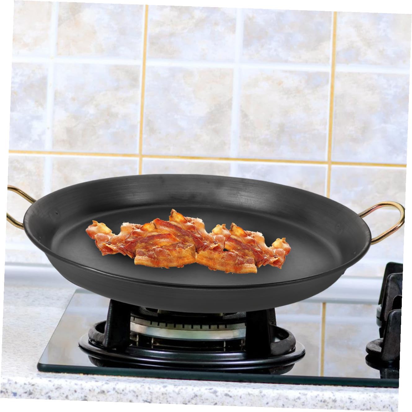 Practical Non-stick Pan Small Frying Pan Double Sided Design Induction Non-stick Frying for Omelette Breakfast Cooking