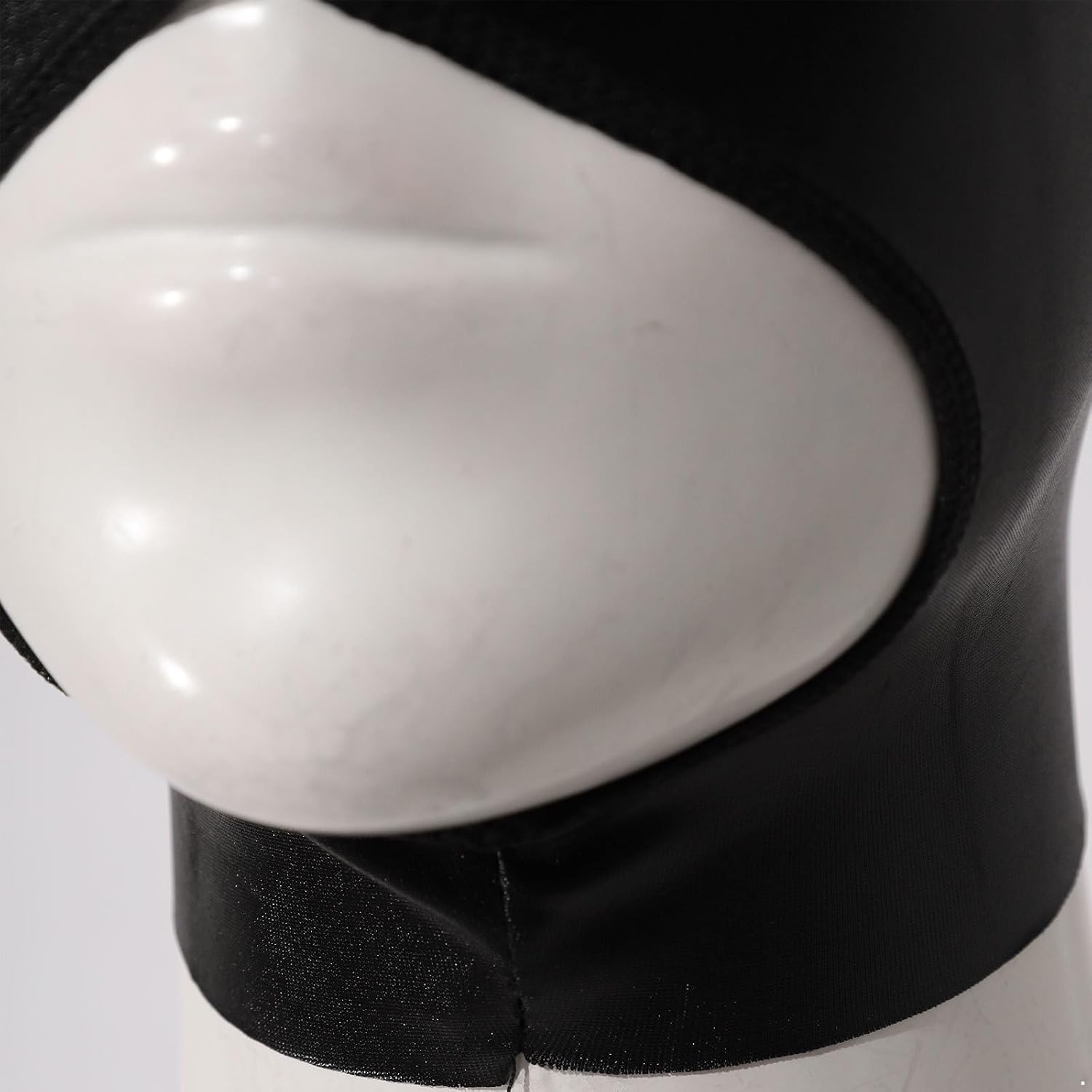 FEESHOW Unisex Wetlook Open Eyes Open Mouth Latex Hood Mask Head Cover Halloween Cosplay Headgear Clubwear