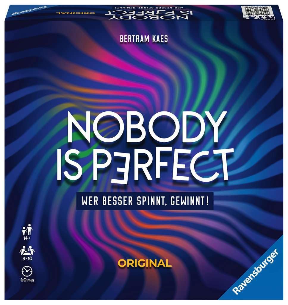 Ravensburger 26845 - Nobody is Perfect - Gioco di Capodanno, gioco di carte per tutta la famiglia, giochi per adulti, giochi da tavolo, giochi da tavolo per 3-10 giocatori, a partire da 14 anni