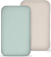 Vista 12 de Sábana de moisés para bebé niño y niña, sábanas ajustadas para colchón de moisés rectangular, ovalado, de reloj de arena, sábanas de cesta de Moisés