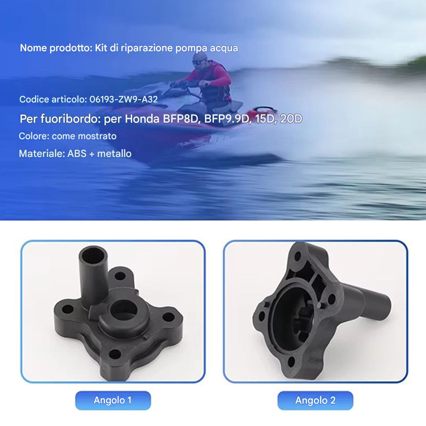 Riparazione a Pompa 'Acqua Per Barche Precisione Rapida | Kit Di Riparazione Per Girante Per Officina Fai Da Te Appassionati Di Attività All'Aperto Manutenzione Del Motore