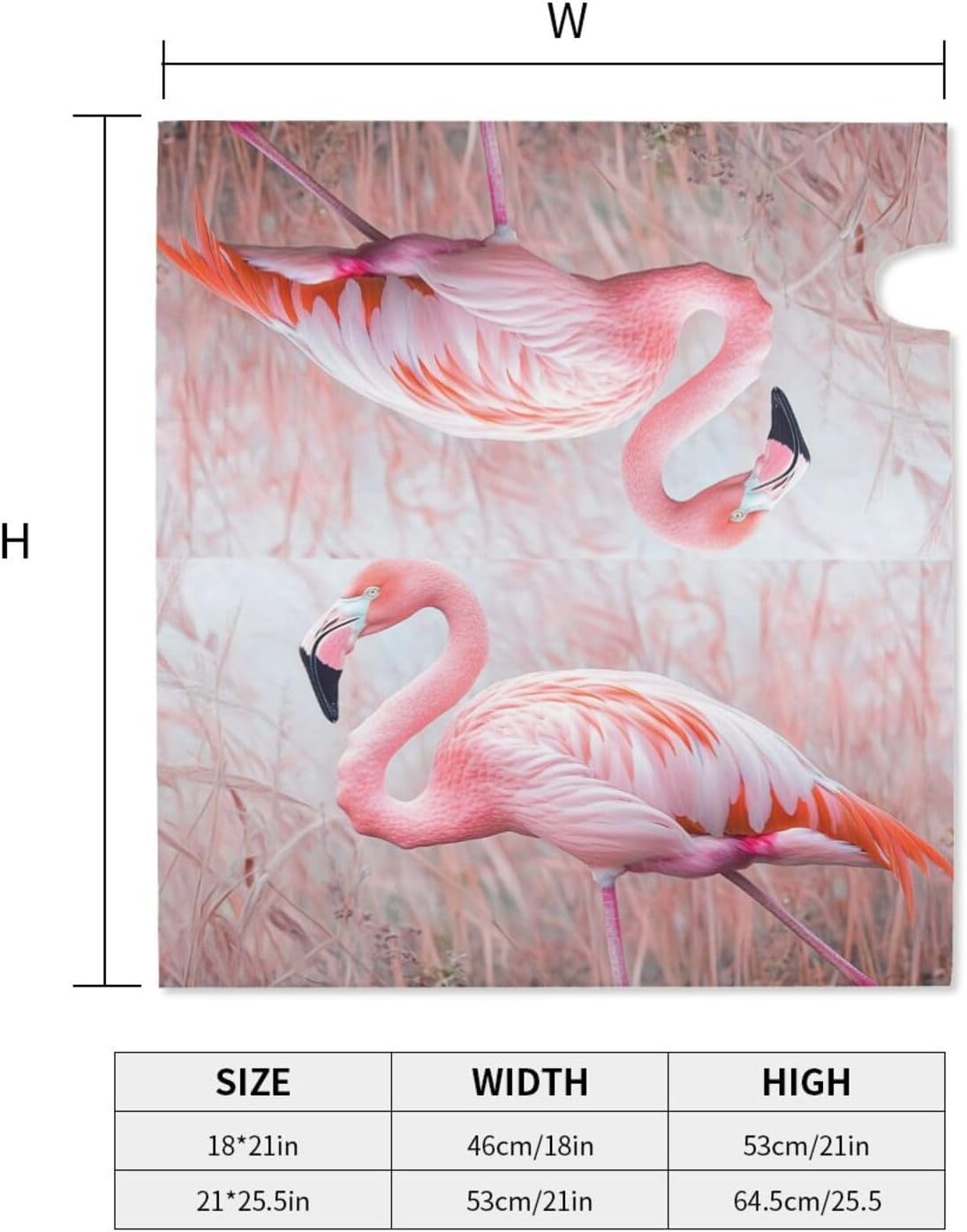 Pink Flamingo - Mailbox Cover Magnetic Decor, Wraps Post Letter Box Decorative for Outside Garden Yard 21x18 in