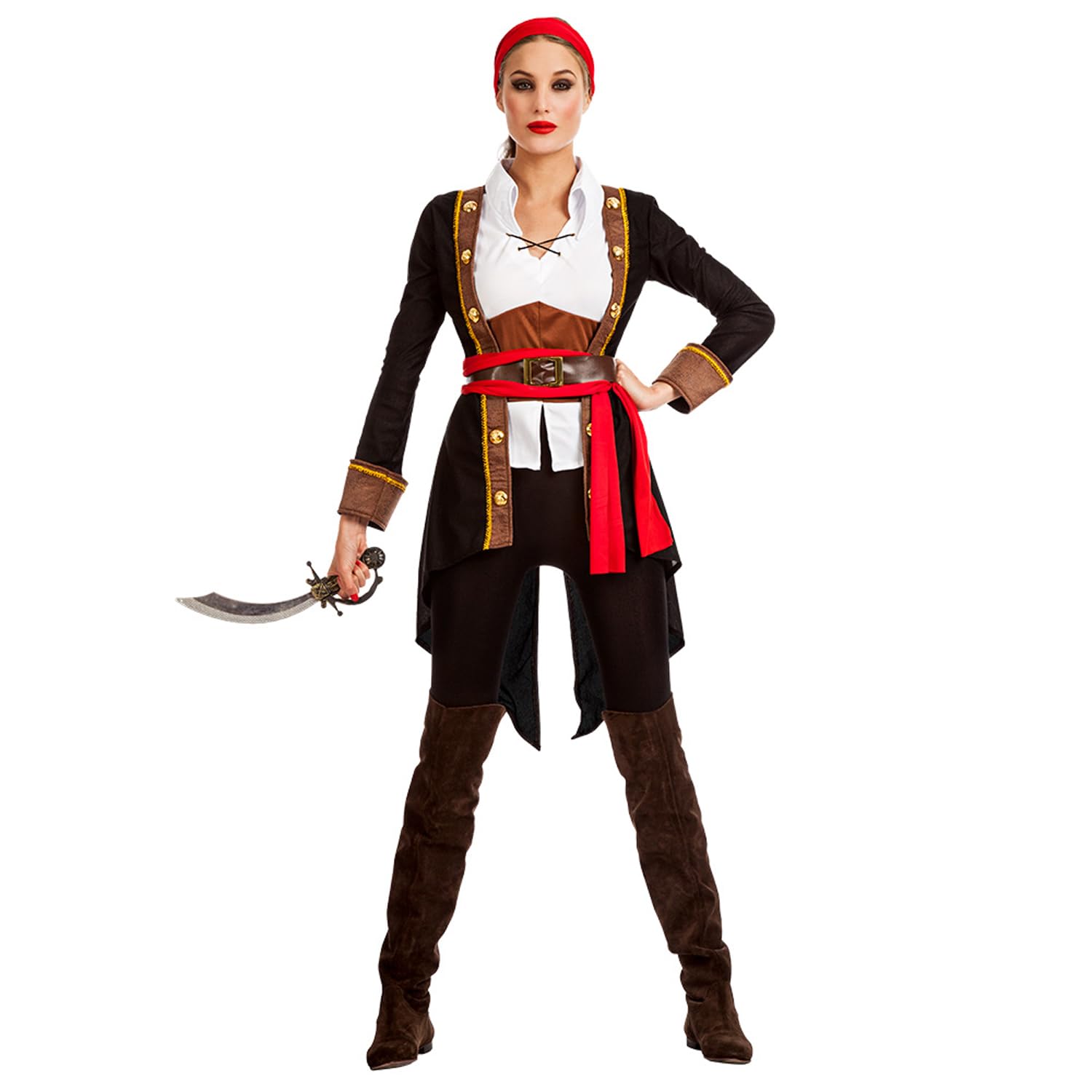 Boland 83903 Adult Pirate Rachel Costume, Multicoloured, XXL