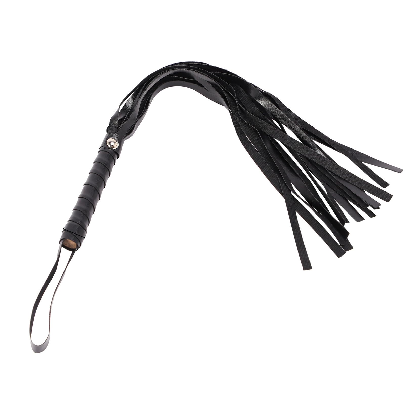 3 Piezas，Fusta para Caballos, Juguetes para Parejas, Juego para Parejas látigo Trenzado Negro，Bolsa de Almacenamiento