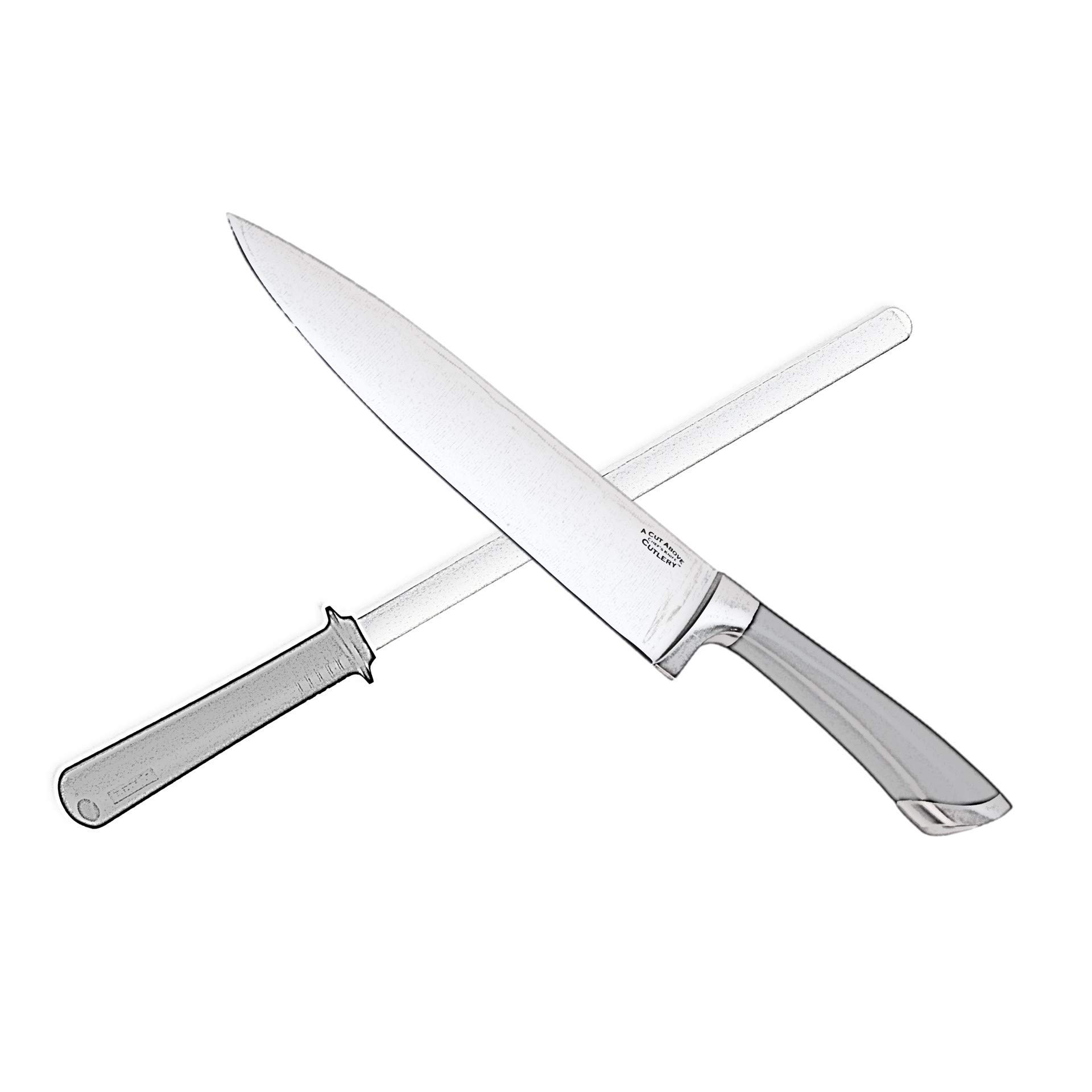 Kyocera CSW-18-BK, Afilador de cuchillos de cerámica para cuchillos de acero, 35 cm