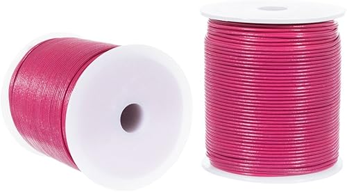 Miniatura 6 de Craft County Cordón redondo de cuero de 0.059 in  5, 10, 25 yardas (negro, 10 yardas)