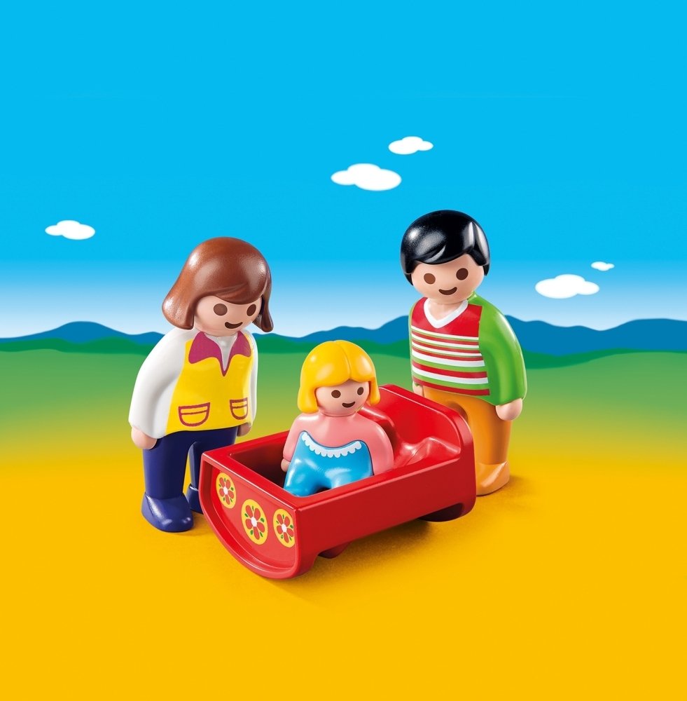 Amazon.com: Playmobil Parents with Baby Cradle : Toys & Games