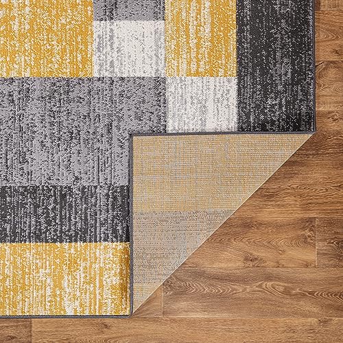 Tapete Rugshop moderno amarillo 76x122 cm geométrico miniatura 5