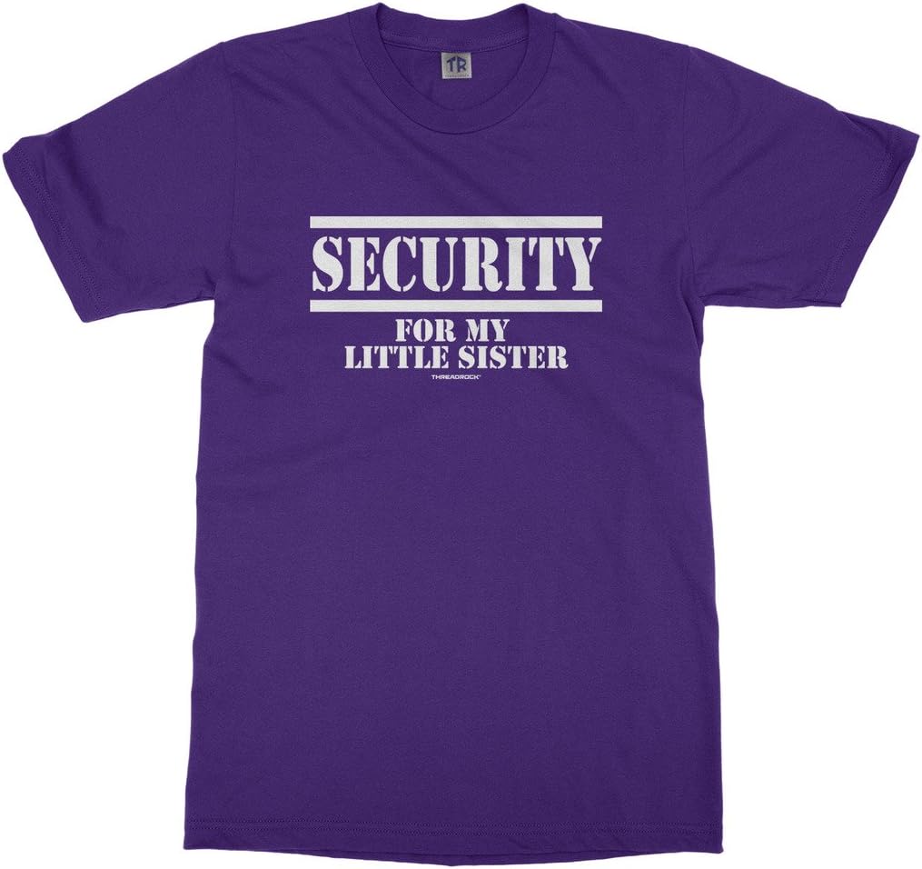Threadrock Big Boys' Security for My Little Sister Youth T-Shirt