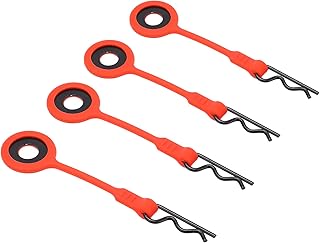Dilwe RC Car Shell Body Clip,4PCS RC Car Shell Body Fixed Clips Upgrade Parts Universal for 1/10 Model Car(red)