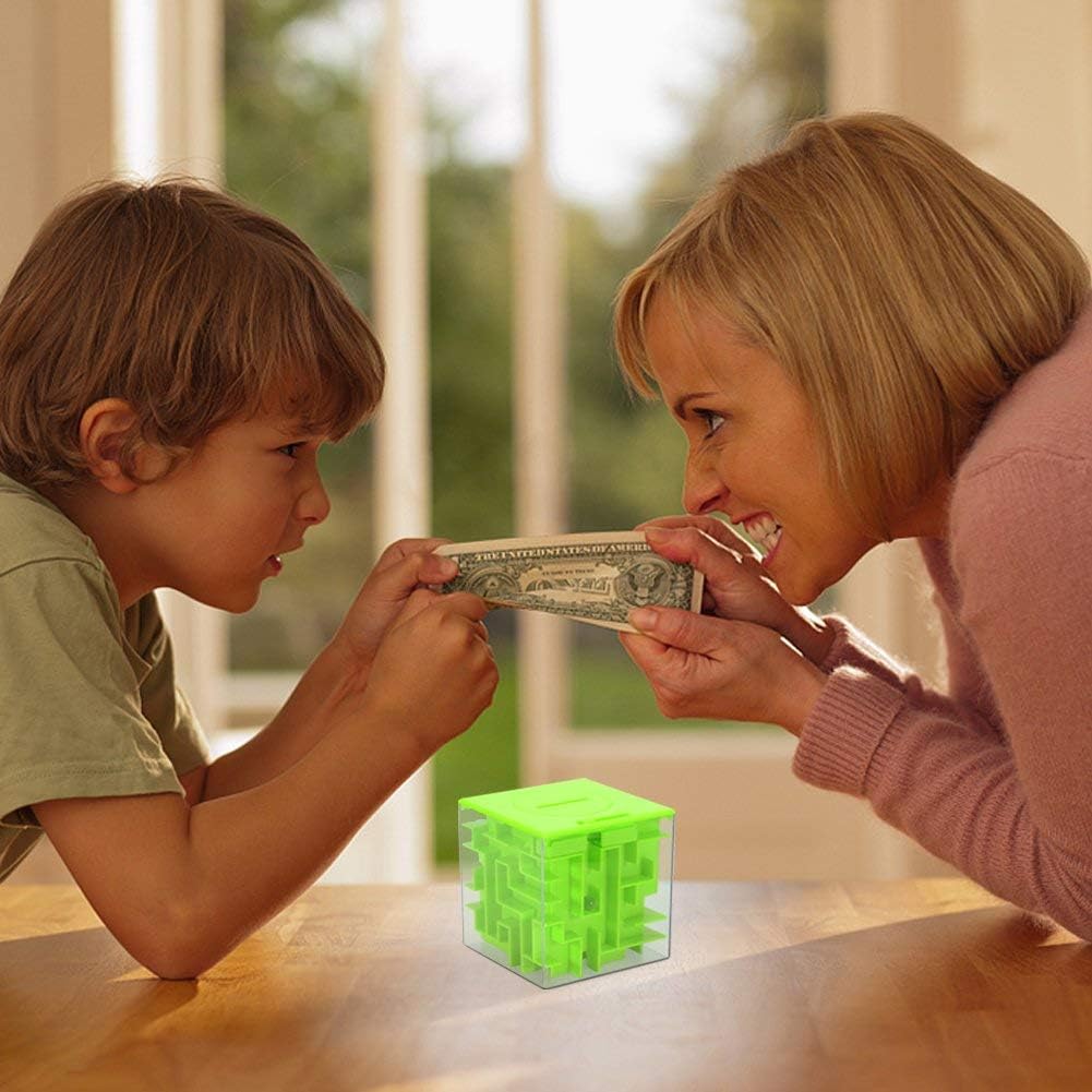 Money Maze Puzzle Box for Kids and Adults, Perfect Money Holder Maze Puzzle Gift Box (2pcs)