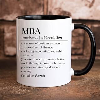 Personalized Mba Graduation Mug, Mba Definition Mug, Custom Master Of Business Administration Graduate Gift, Mba Grad Coffee Mug, New Mba Cup, Mba Grad Gift for Daughter Son Brother Sister