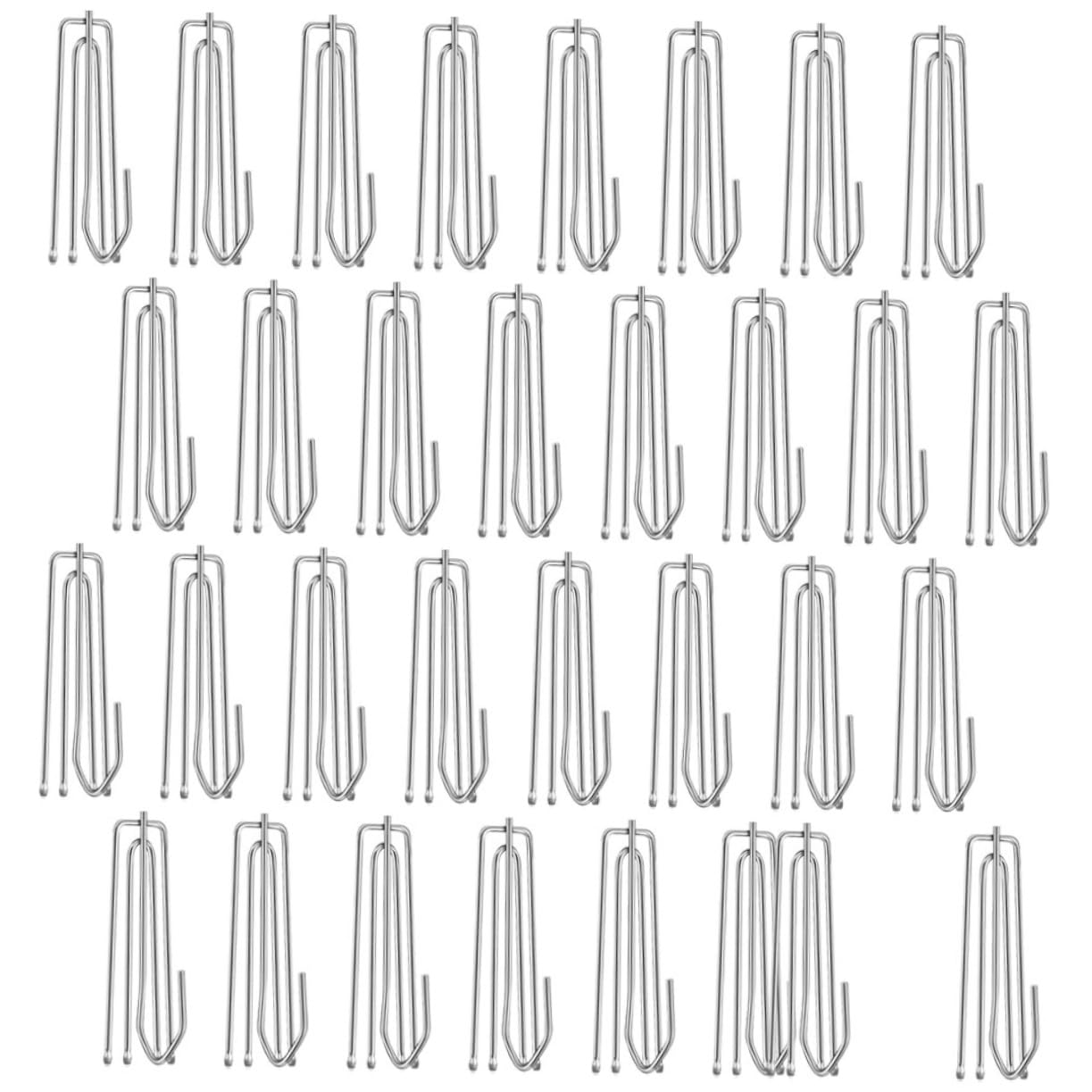 Ganchos para cortinas plisadas de 4 puntas para ventanas y puertas de ducha