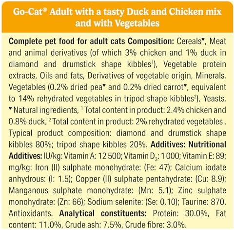 GO-CAT Adult Dry Cat Food Chicken and Duck 10kg Pack - View 7