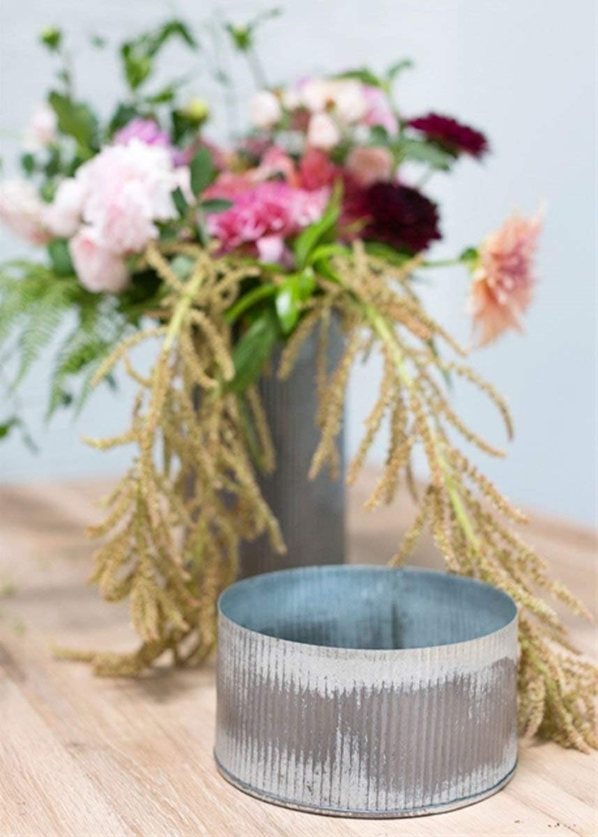 Metal Norah Vase - 7.25" Tall