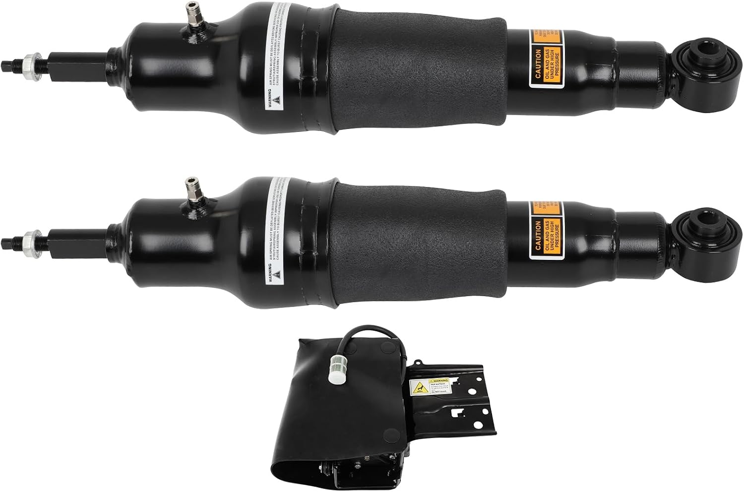 Rear Air Strut and Air Suspension Compressor Pump fit for Nissan for Armada 2017-2020, for INFINITI for QX56 2011-2013, E6210-1LA8A Air Suspension Shock Absorber Spring Strut Kit, Set of 3