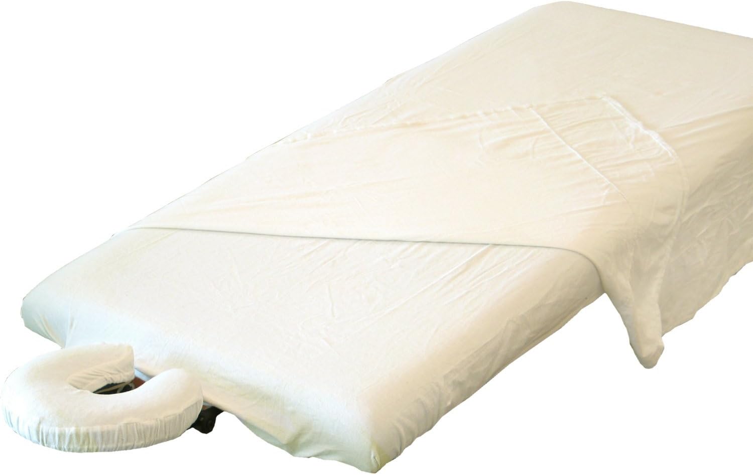 Taoline Flannel Sheet Set (3 Pieces) – Sheet, Duvet & Head Support for Massage Table Cover 100% Cotton, Cover machine washable at 60 °C, suitable for tumble drying