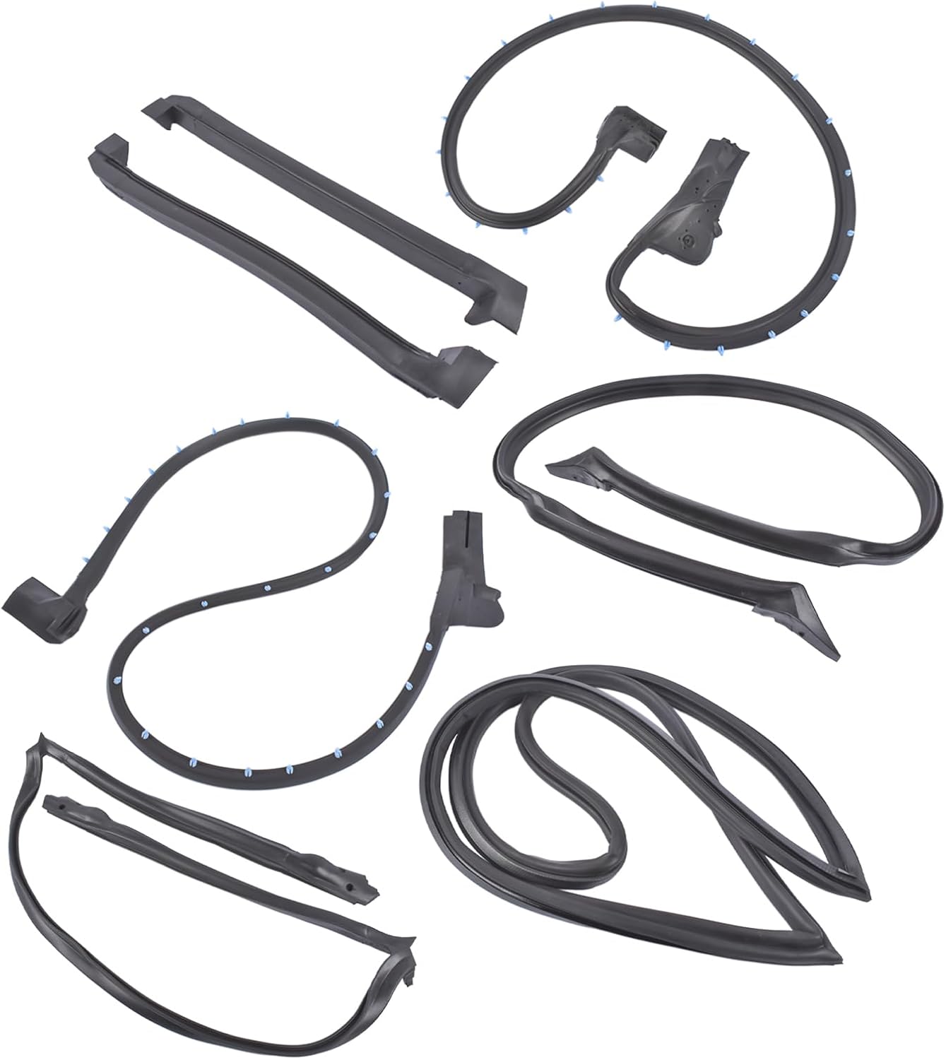 6Pcs Weatherstrips Weather Strip Seal Replacement for Chevy Corvette C4 2-Door 1984-1996 5.7L V8 Gas OHV 9096GGW