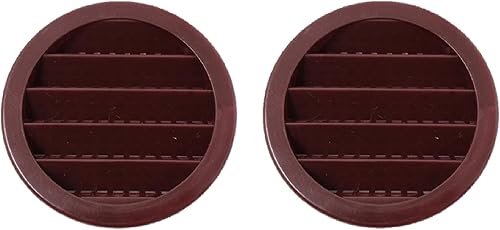 Vista 92 de 2.5 "rejilla redonda de plástico Soffit rejilla de ventilación de aire para reptiles cubierta (6, blanco)