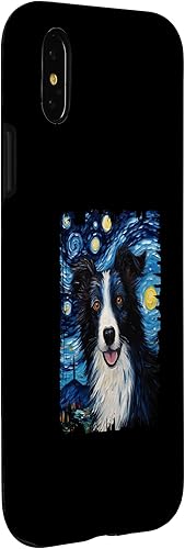 Miniatura 6 de Funda para iPhone 14 Border Collie Dog Starry Night Painting Dog Mom Dad Case