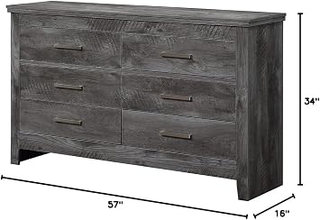 Acme Vidalia Dresser in Rustic Gray Oak