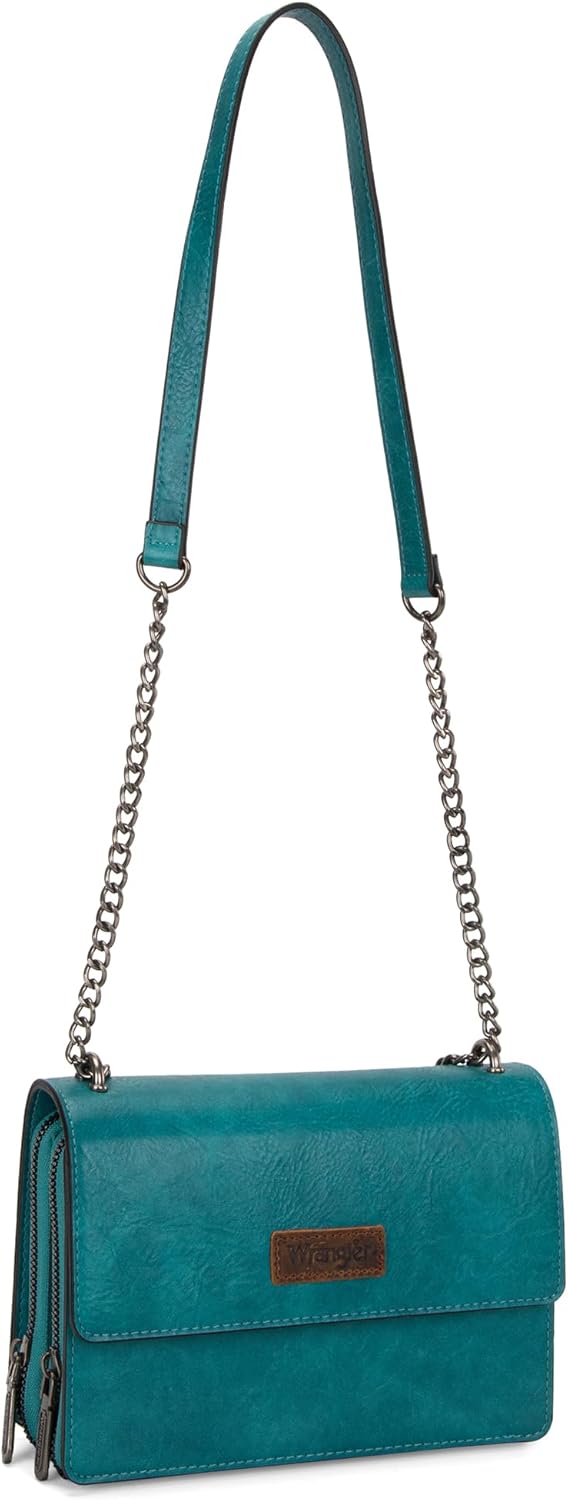 Wrangler Flap Crossbody Purse for Women Shoulder Bag Vintage Wallets with Chain Strap - Image 5