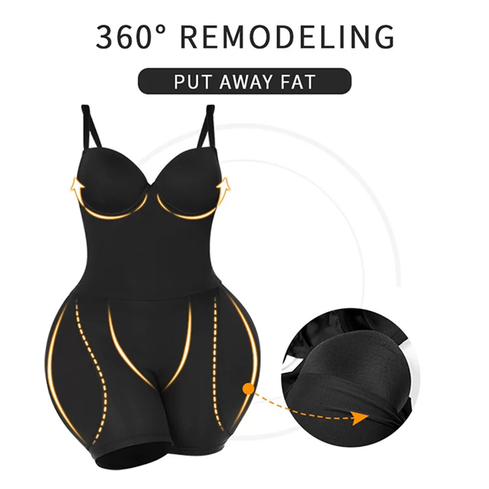 Donna Bodysuit Body Contenitivo Modellante Intimo Snellente Shaper Shaping Shapewear Spallino Regolabile