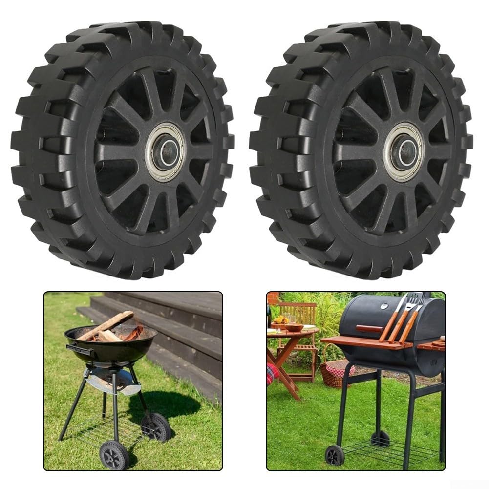 2 Ruote Silenti 6 Pollici per Barbecue Sostituzione