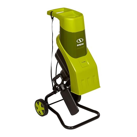 Sun Joe CJ602E 15-Amp Electric Wood Chipper/Shredder, Green