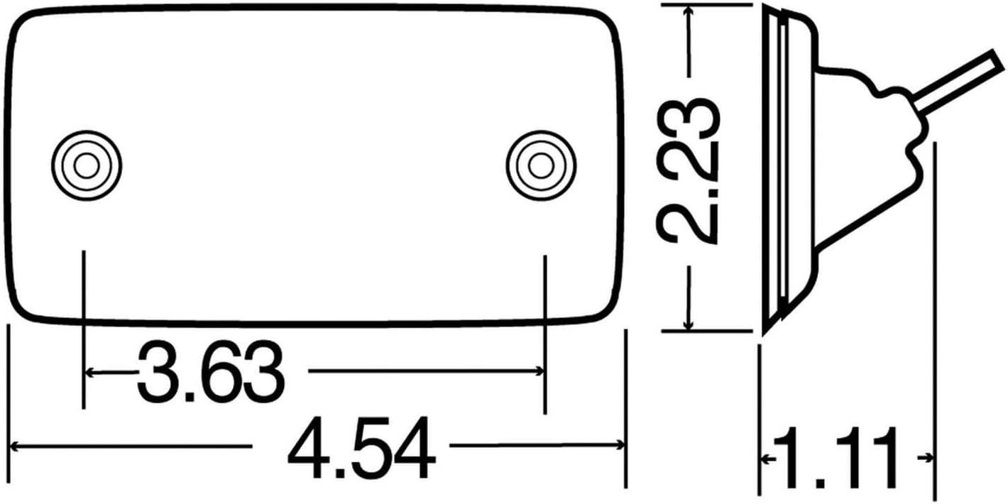 Truck-Lite 25750Y Flush Mount
