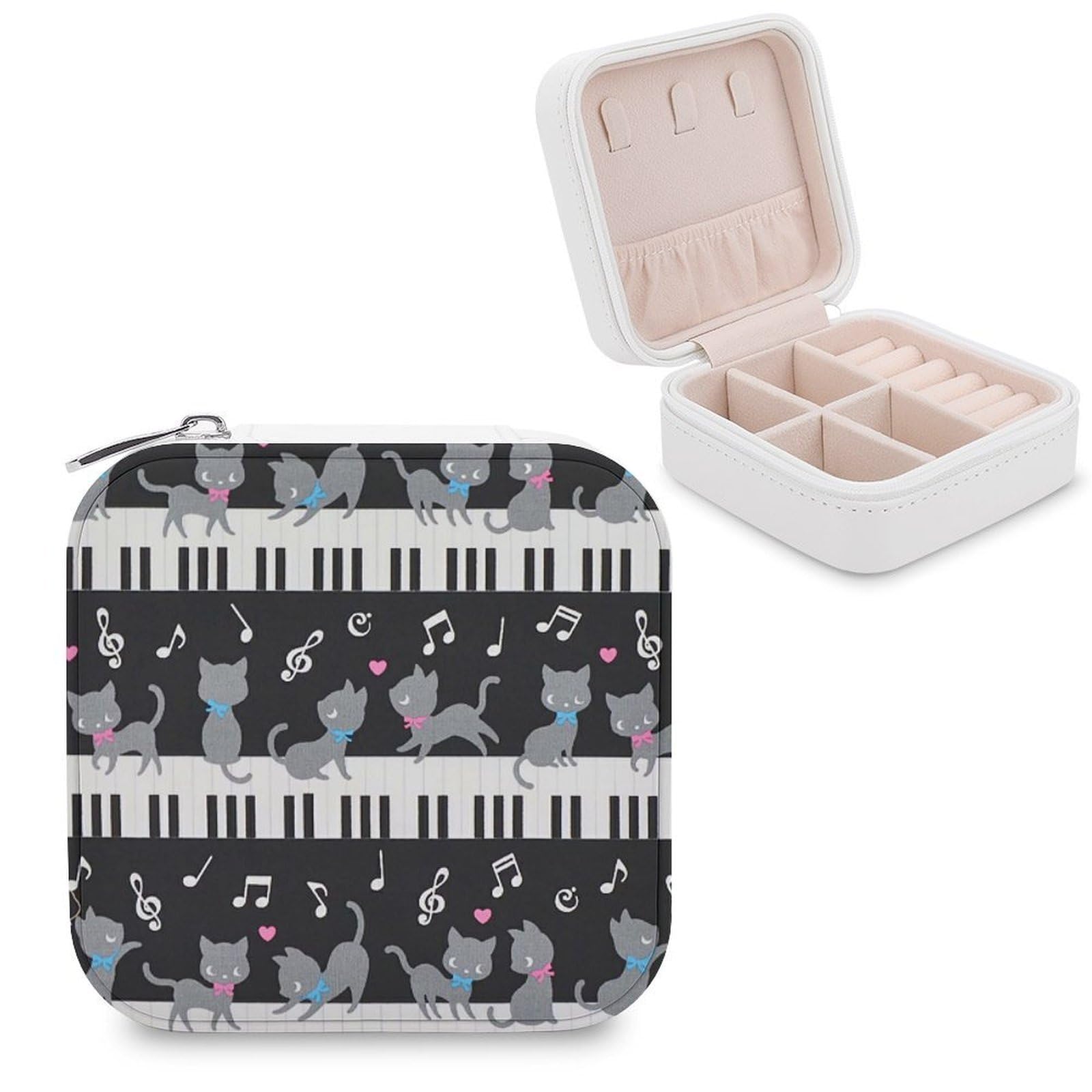 Boîte à bijoux de voyage Music Cat pour organiser vos vacances