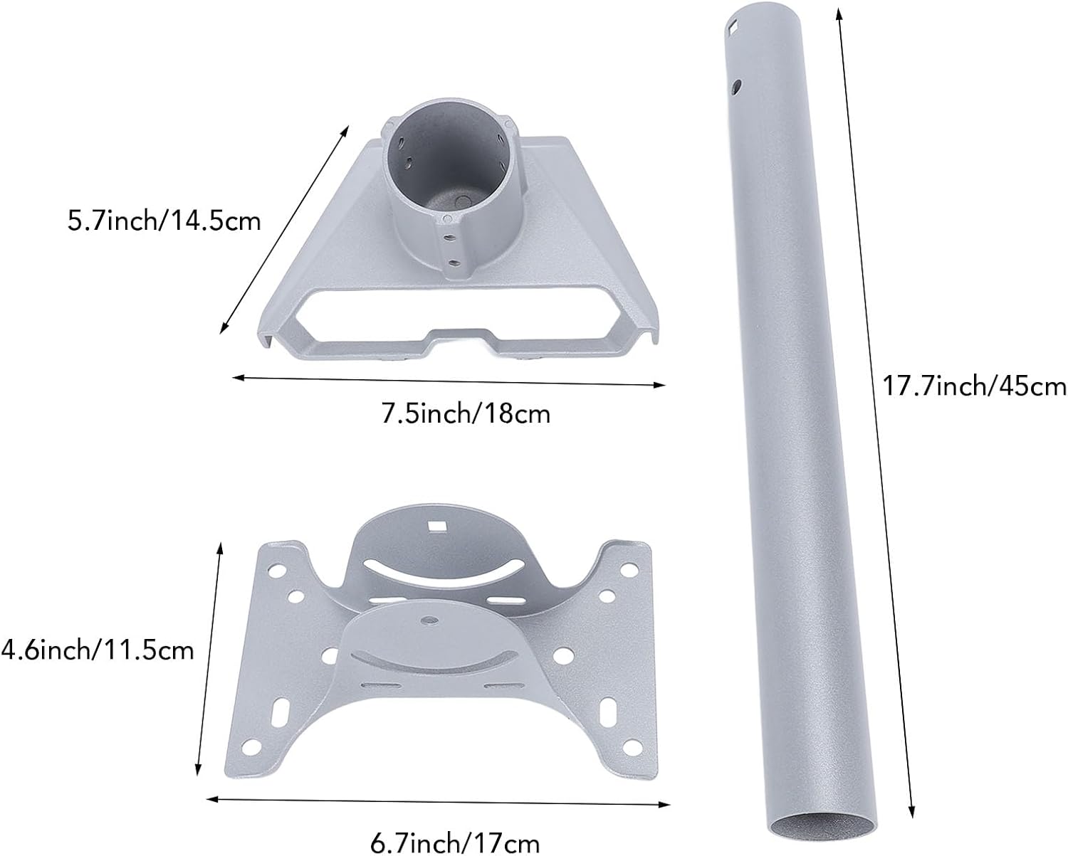 Fafeicy Gen 3 Roof Mount Kit, Heavy Duty Steel Adjustable Satellite Dish Mount with Pipe Adapter and Bracket, for Gen 3