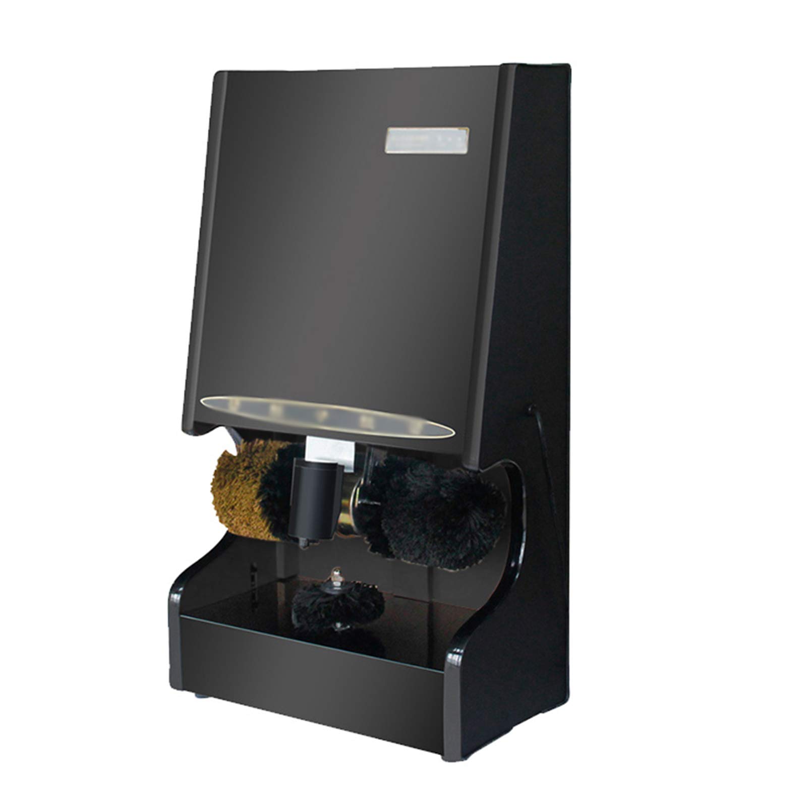 Schuhputzmaschine, Kit geeignet for Hoteleingangshalle, Verkaufszentrum, Club, Doppelmotor, elektrische Schuhputzmaschine(Black)