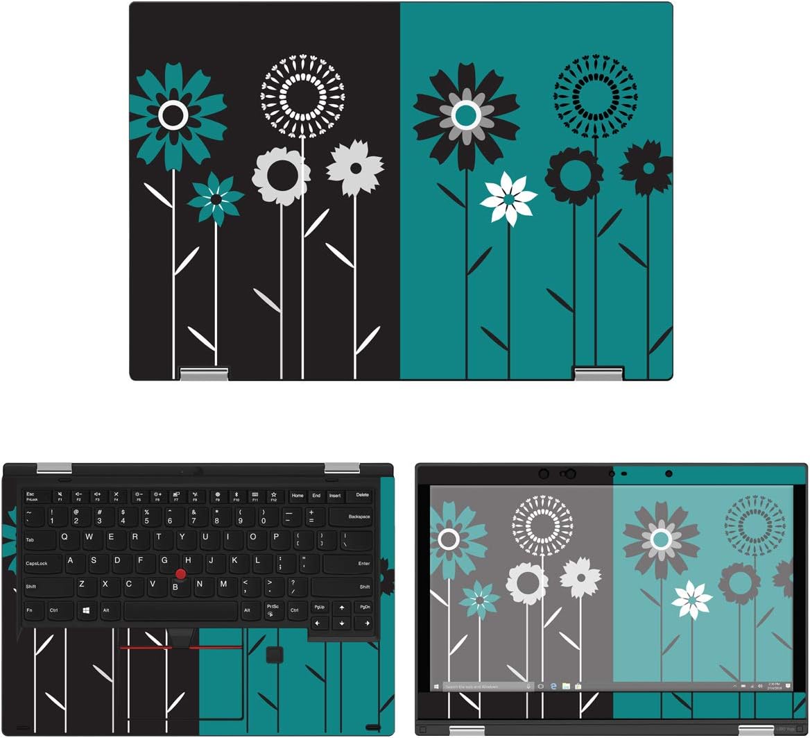 Decalrus - Protective Decal Floral Skin Sticker for Lenovo ThinkPad Yoga L390 (13.3" Screen) case Cover wrap LEtnkpdYg_L390-70