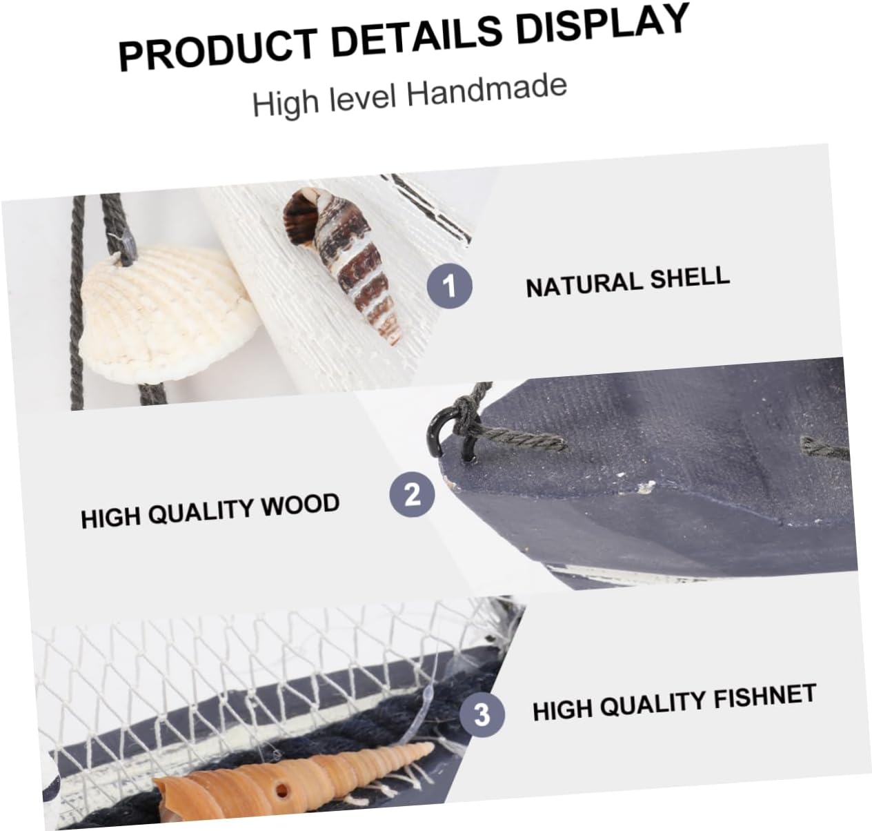 1pc Creative Shell Sailing Boat Ornament Sea Shells for Decorating Ocean Decorations Home Boat Decor
