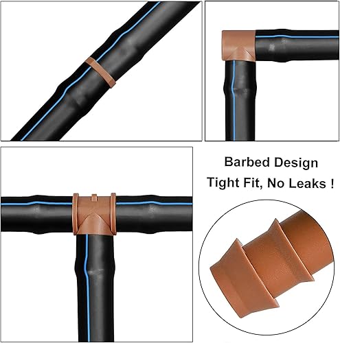 Miniatura 3 de Paquete de 21 conectores universales de púas para riego por goteo de 12 pulgada