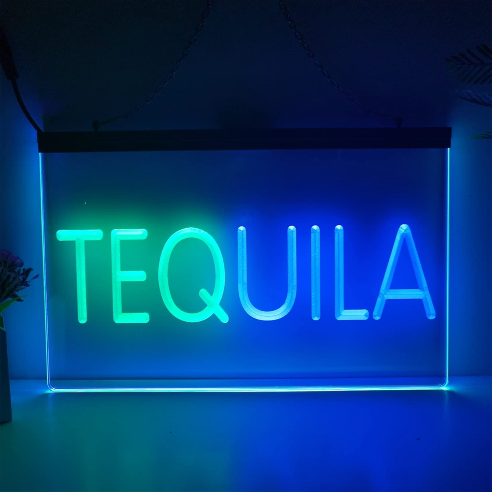 Amazon.co.jp: Tequila テキーラ LED ネオンサイン、カスタム USB 電源