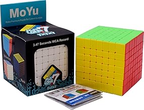 Kiditos MoYu Meilong Cubing Classroom Professional 7X7 Cube Stickerless Speed Cube Magic Cube Puzzle