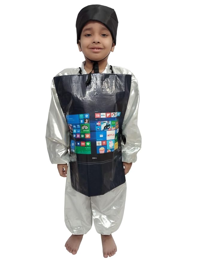 BookMyCostume Laptop Digital India Kids Fancy Dress Costume 2-3 years