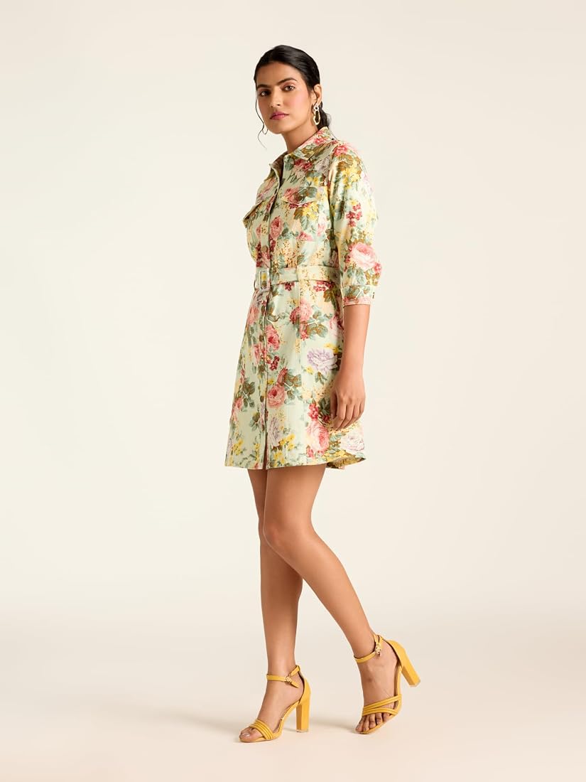 ritu kumar short dresses Buy Label Ritu Kumar V-Neck Full Sleeves Pleated Solid Short Dress Online