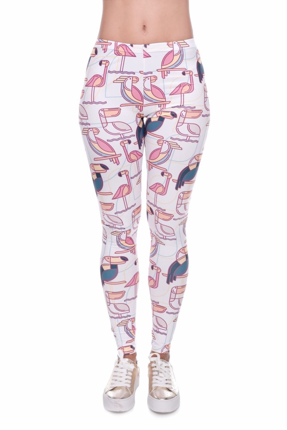 kukubird Printed Patterns Women's Yoga Leggings Gym Fitness Running Pilates Highwaisted Leggings Size 6-12 Stretchable