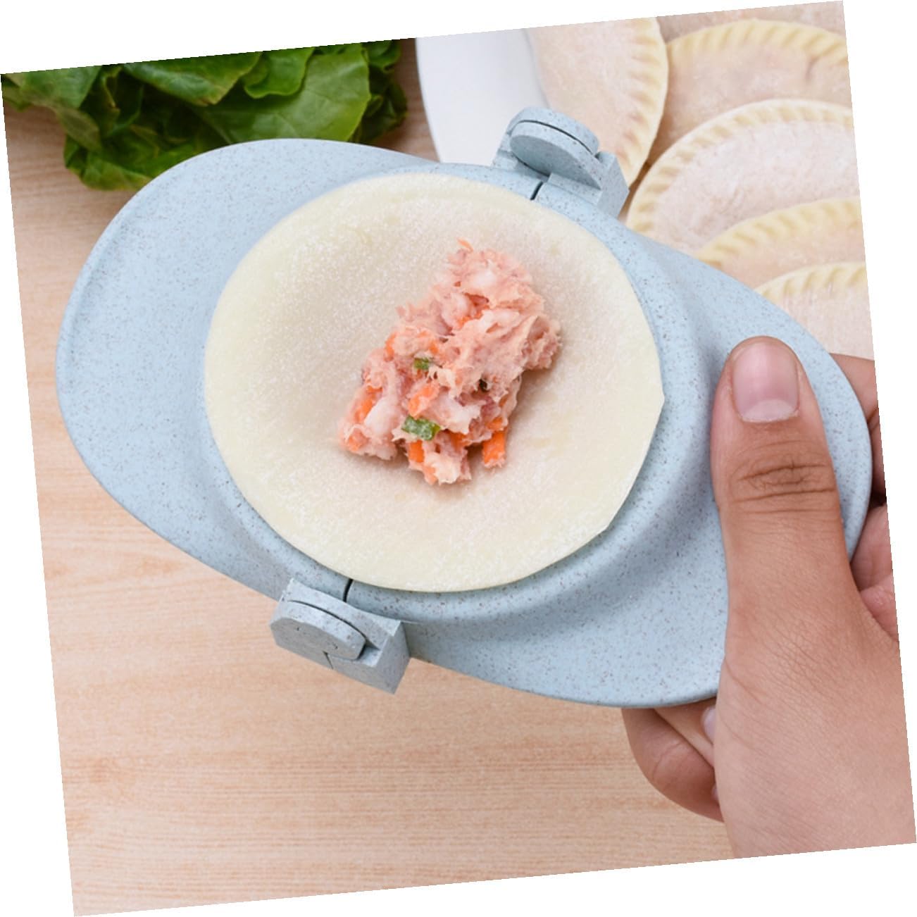 1set Versatile Dumpling Maker Kit Set Press Mold Cutter and Spoon for Chinese Spanish Dishes