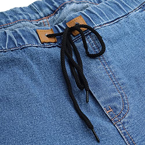 Image of Urbano Fashion Men's Printed Jogger Jeans Slim Fit Stretch