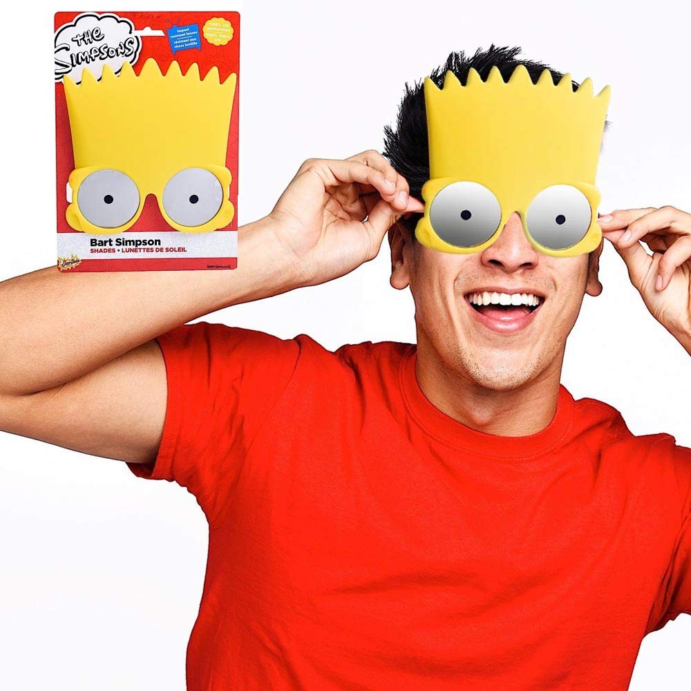 Sun-Staches Simpsons Official Bart Simpson Sunglasses | Costume Accessory | One Size Fits Most