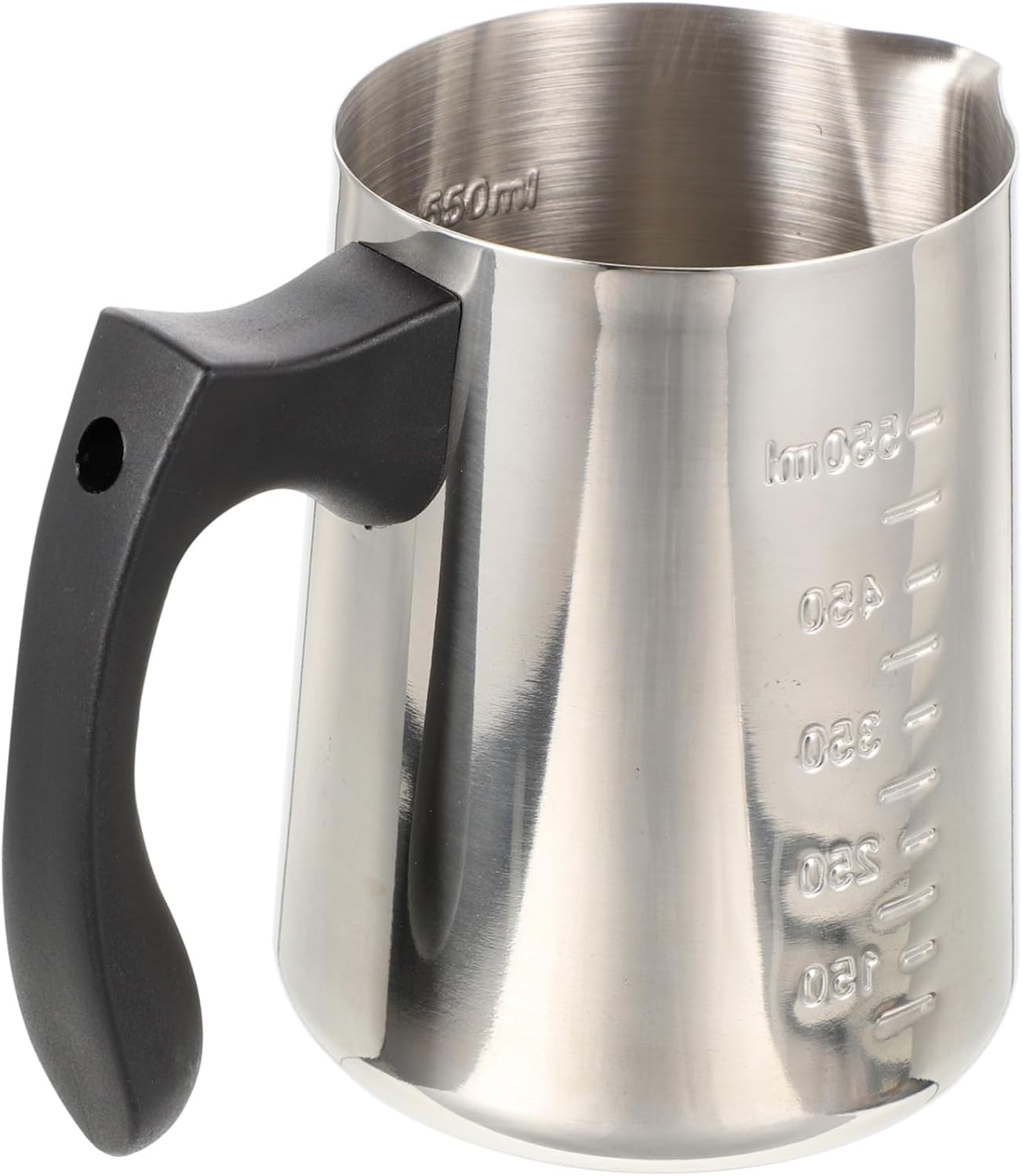 Stainless Steel Milk Frothing Pitcher with Ergonomic Handle Multi-function Steaming Cup for Espresso Cappuccino Latte Home and Restaurant Use