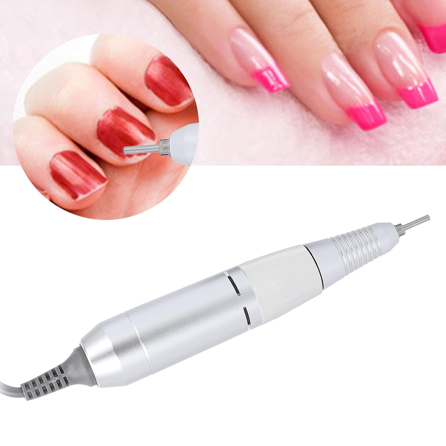 Trapano per Unghie Manipolo Professionale Elettrico Manicure Pedicure Trapano Sostituzione Penna Smerigliatrice per Unghie Manipolo