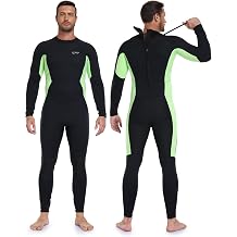 QMP 3/2mm Lightweight Wetsuit Wet Suit for Men Full Body Back Zip