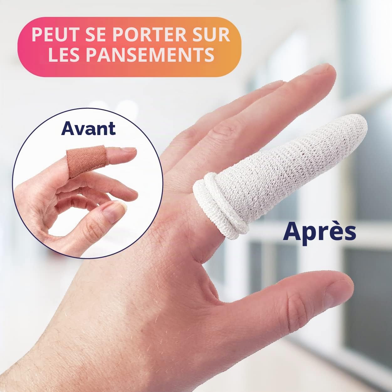 Protège-doigts lot de 30 pièces différentes couleurs