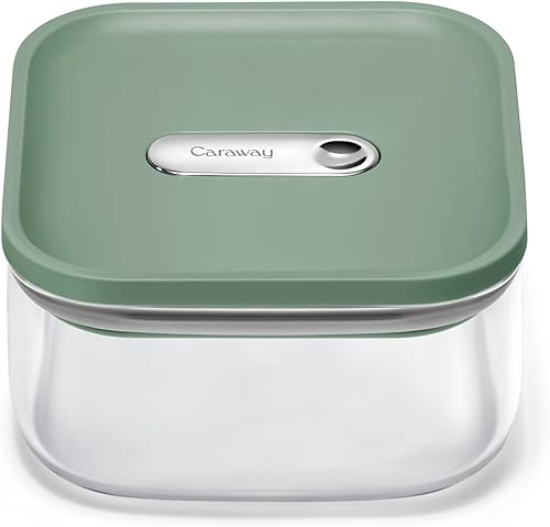 Miniatura 20 de Caraway 1 qt de vidrio Contenedor hermético de almacenamiento de alimentos con tapa – Contenedor de almacenamiento de cocina sin tóxicos, sin BPA –
